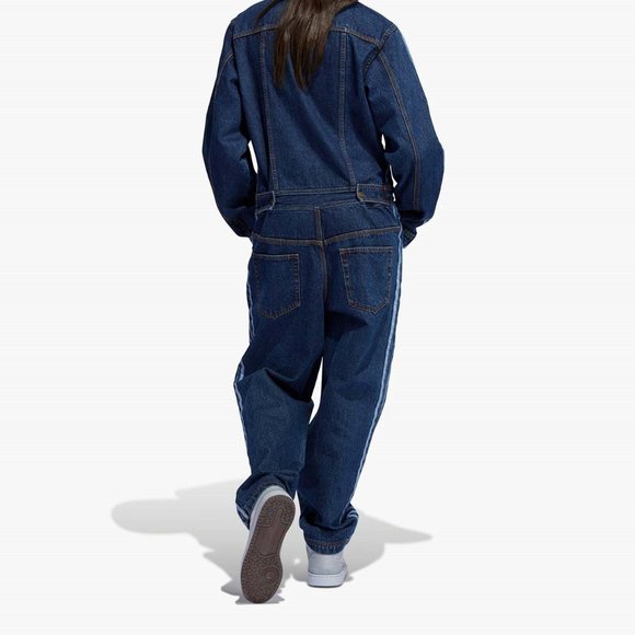 Adidas Originals Unisex Ivy Park Denim Snap Boiler Suit Size Small HF8290 - Picture 4 of 5